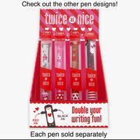 SNIFTY Twice as Nice 2-Color Click Pen - Penguin Love