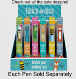 SNIFTY Twice as Nice 2-Color Click Pen - HEDGEHOG