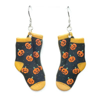 Amy Foxy Style Handmade Earrings - Halloween Socks Charms