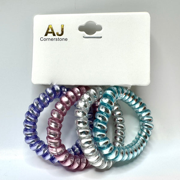 Love and Repeat - Spiral Telephone Cord Hair Ties - Winter Ice Fest