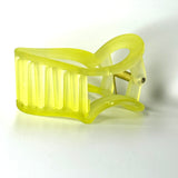 Love and Repeat Heart Hair Claw Clip - LEMON