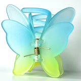Funteze Translucent Ombré Butterfly Hair Claw Clip - OCEAN