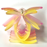 Funteze Translucent Ombré Butterfly Hair Claw Clip - LEMONADE