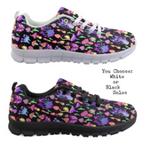 Neon Mushrooms CLASSIC WALKING SHOES **REQUEST A PREORDER INVOICE**