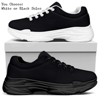 Solid Black MODERN WALKING SHOES **REQUEST A PREORDER INVOICE**
