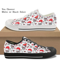 Skull Santa CANVAS LOW TOP SHOES **REQUEST A PREORDER INVOICE**