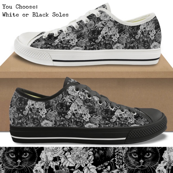 Hidden Kitties Kitty Kicks™️ CANVAS LOW TOP SHOES **REQUEST A PREORDER INVOICE** ($5 deposit will be applied to your full invoice)