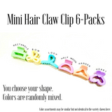 Funteze Mini Hair Claw Clip 6-Packs