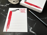 drawn by water - Killer Ideas Checklist Notepad