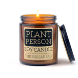 The Burlap Bag - “Plant Person” Soy Candle
