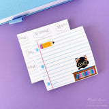 Meow Amor Creative - School Paper Cat Sticky Notes