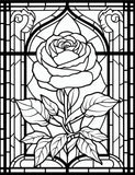 Mystical Monkey Toes - Stained Glass Flower Coloring Sheets With Stackable Crayon