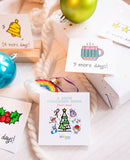 A Brighter Year - Color Your Own Advent Calendar + Colored Pencils and Stand