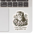 Juju and Moxie - My Rotten Cat Vinyl Sticker
