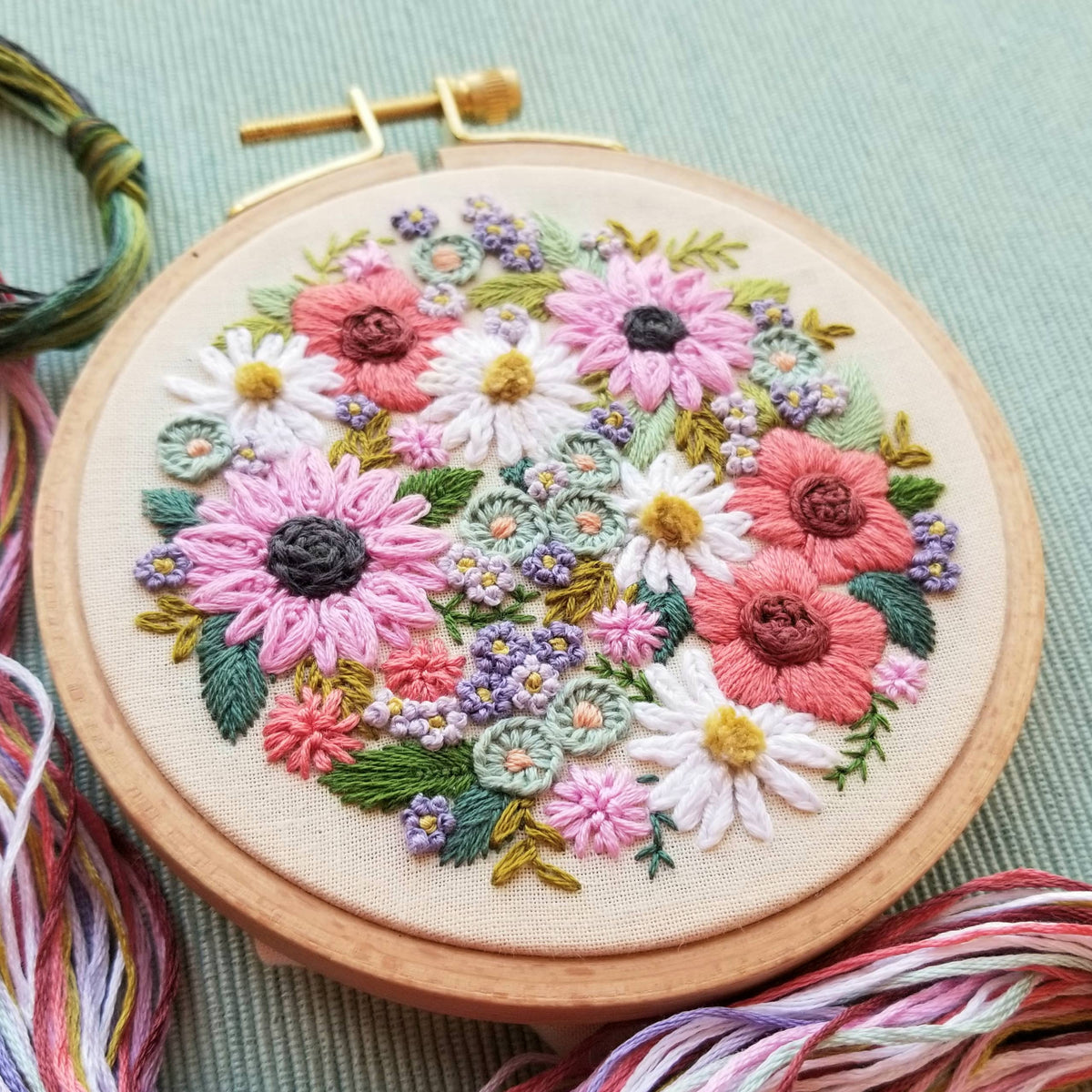 Jessica Long Embroidery - Wildflower Sampler Embroidery Craft Kit – Amy ...