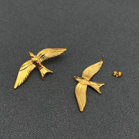 Mio Queena - 18K Gold-Plated Flying Bird Stud Earrings