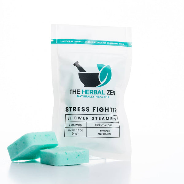 The Herbal Zen - Shower Steamer 2-Pack: STRESS FIGHTER (Lavender and Lemon)