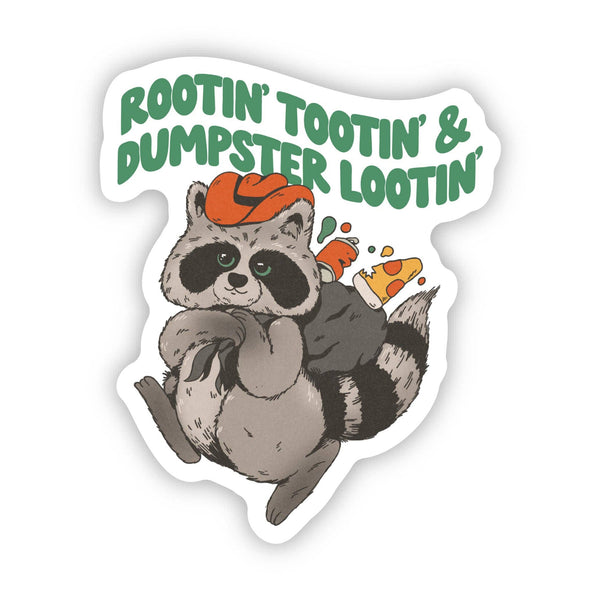 Big Moods - Rootin' Tootin' & Dumpster Lootin' Cowboy Raccoon Sticker
