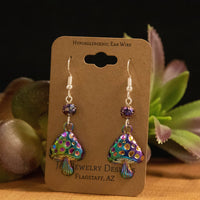 JAC Jewelry Designs - Cosmic Mushroom Earrings