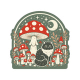 Juju and Moxie - Moon Mushroom Kitty Cat Vinyl Sticker