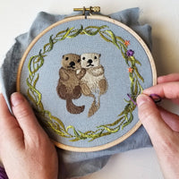 Jessica Long Embroidery - Otterly Adorable Embroidery Kit