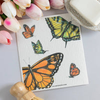 Alla Dickson Art - Butterfly Swedish Dishcloth