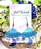 Jedi Woods - Iridescent Space Ship Earrings