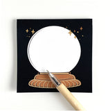drawn by water - Crystal Ball Sticky Note Pad