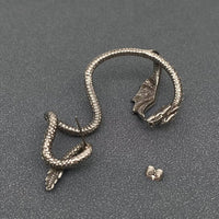 Mio Queena - Single Vintage Stainless Steel Dragon Post Earring: LEFT EAR ONLY