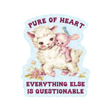 Juju and Moxie - Pure of Heart Vintage Animals Vinyl Sticker