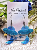 Jedi Woods - Iridescent Space Ship Earrings