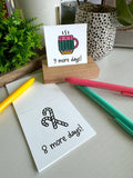 A Brighter Year - Color Your Own Advent Calendar + Colored Pencils and Stand