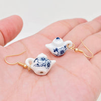 Mio Queena - Ceramic Teapot Dangle Earrings