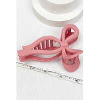 Love and Repeat - Matte Bow Hair Claw Clip: Teal