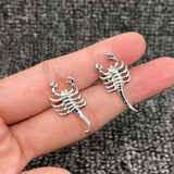 Mio Queena - Stainless Steel Scorpion Stud Earrings