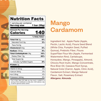 Floura - High Fiber Fruit Crush Bar: Mango Cardamom
