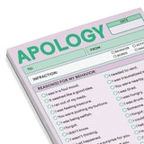 Hachette Book Group - Nifty Note Pad: APOLOGY
