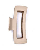 Funteze Large Frame Hair Clip - MATTE BEIGE