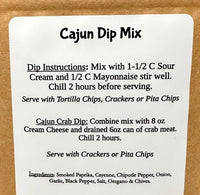 SnS Dips - Cajun Spice Dip Mix