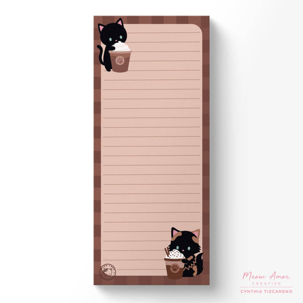 Meow Amor Creative - Coffee Cat Notepad