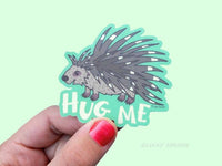 Lucky Sardine - Porcupine Funny Hug Me Vinyl Sticker