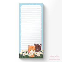 Meow Amor Creative - Field of Flowers Cats Notepad