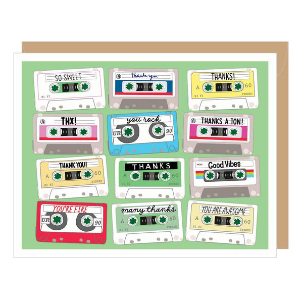 Apartment 2 Cards - Cassette Tape Thank You Card