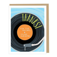 Apartment 2 Cards - Vinyl Record Thank You Card