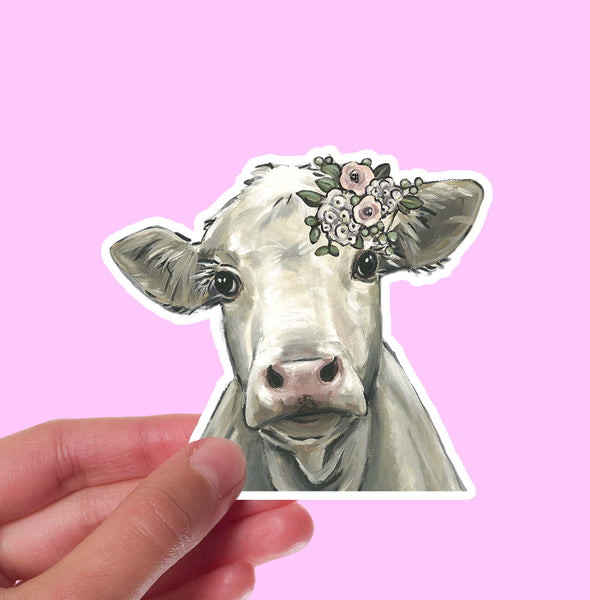 Hippie Hound Studios - ‘Annabelle’ Boho Cow Sticker