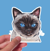 Hippie Hound Studios - Siamese Cat Sticker