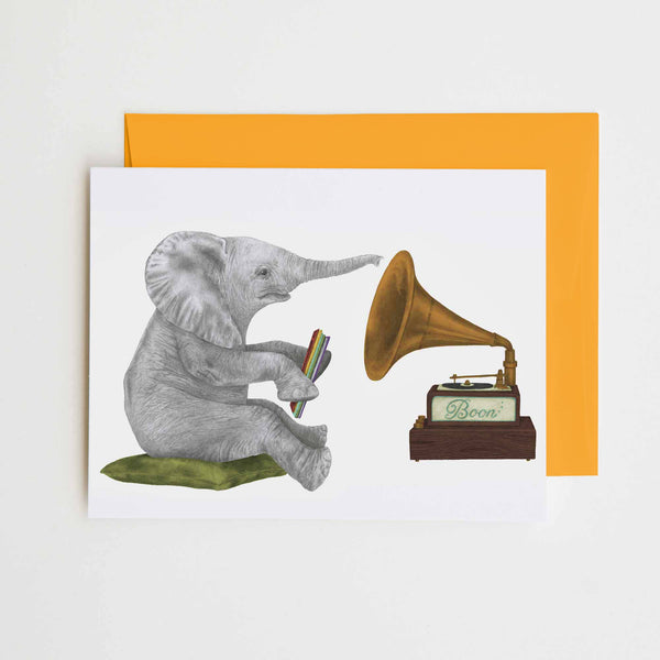 Central & Gus - Newton Chapel African Elephant Note Card