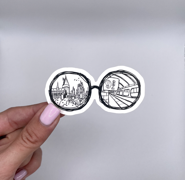 My Real Creations - Wizard Glasses Vinyl Sticker