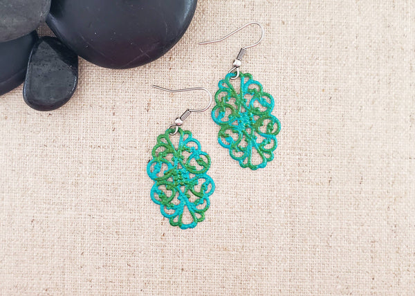 Covaly Artisan Jewelry - Small Filigree Oval Earrings