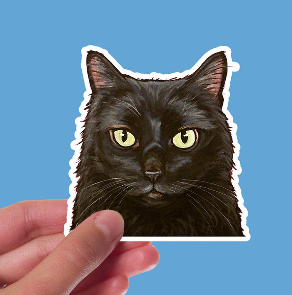 Hippie Hound Studios - Black Cat Sticker